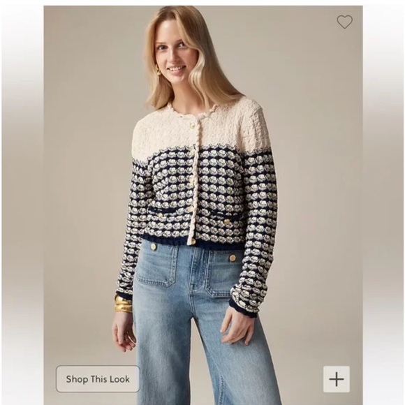 J. Crew Jackets & Blazers - NWT J.Crew Textured crochet lady jacket